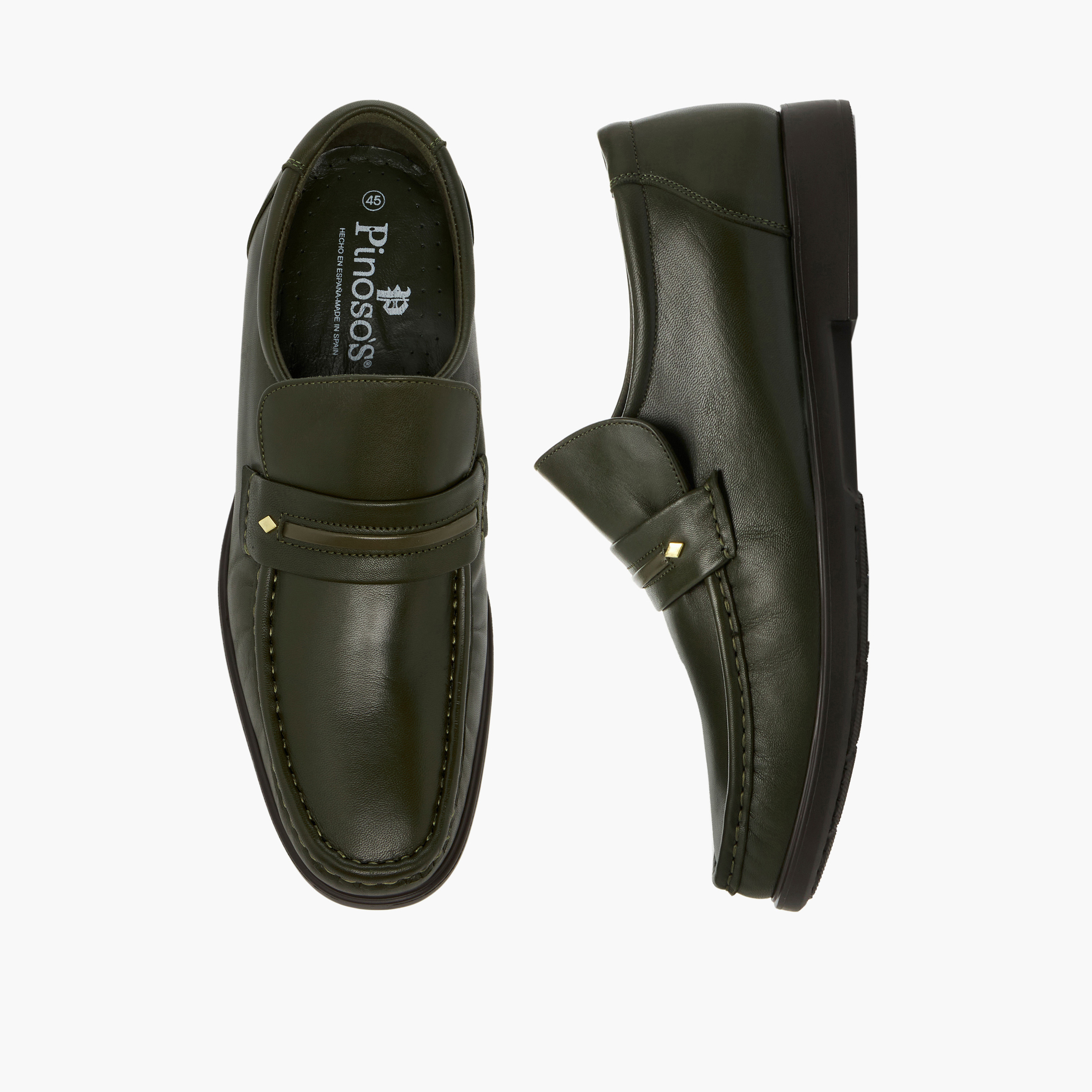 Pinosos Men Genuine Leather Slip-On Loafers-men-shoes-loafersandmoccasins-image-1