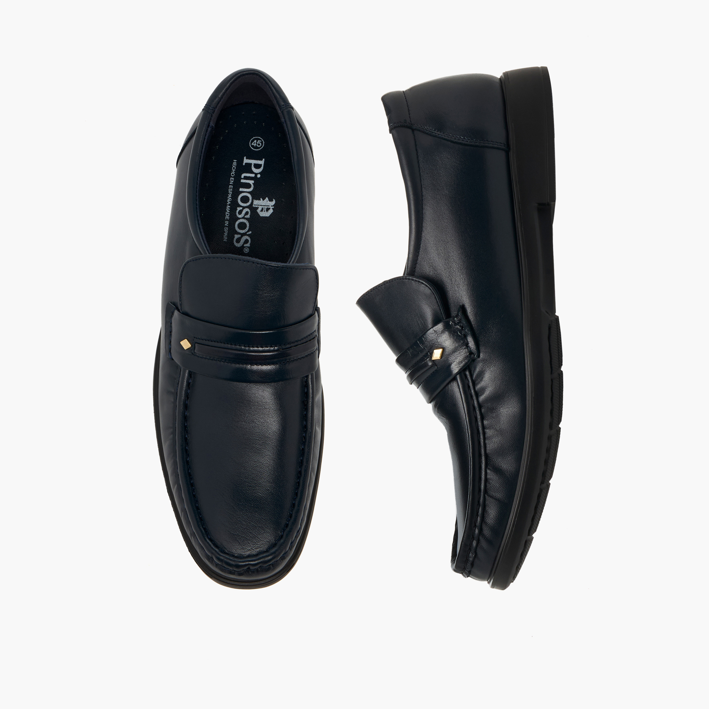 Pinosos Men Genuine Leather Slip-On Loafers-men-shoes-loafersandmoccasins-image-1