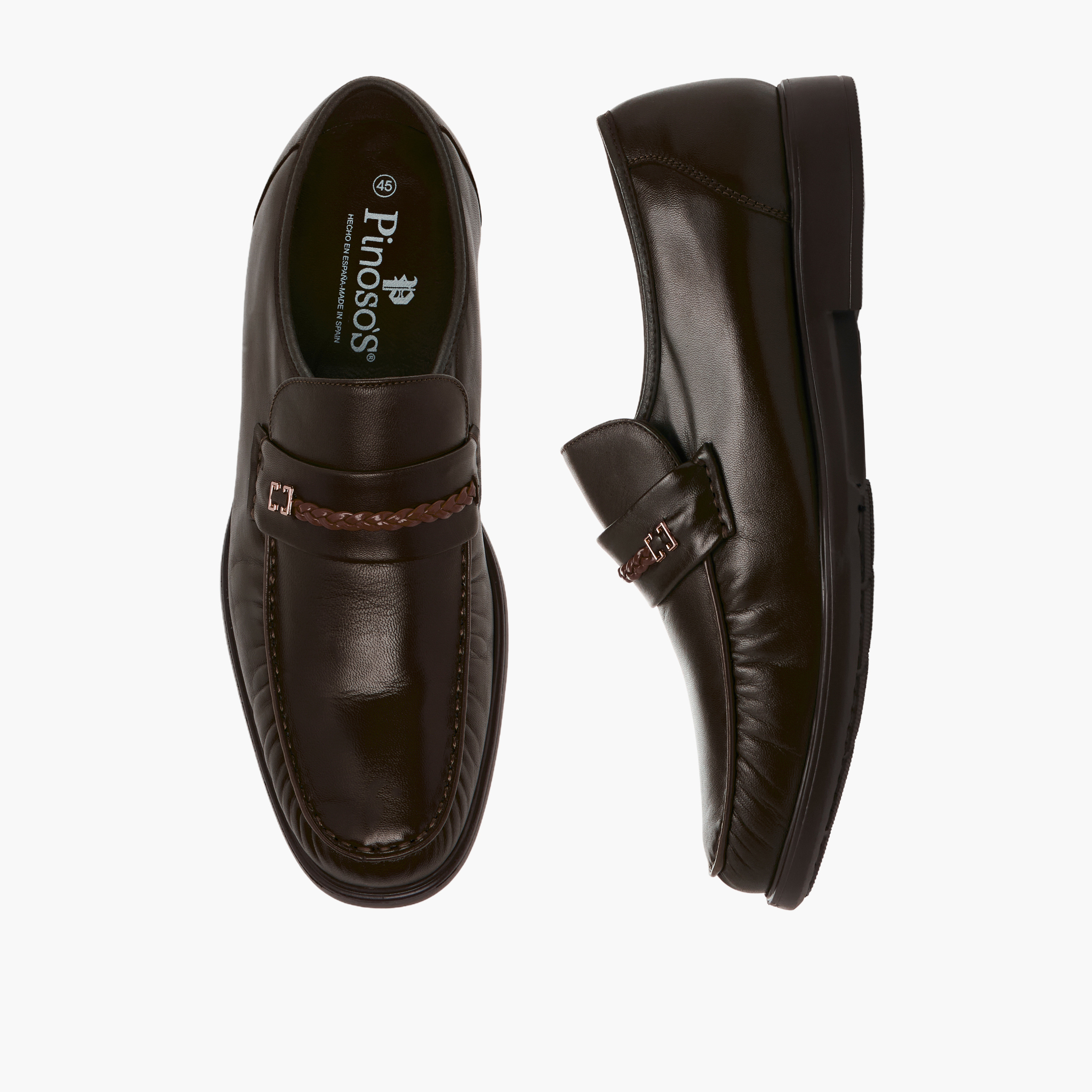 Pinosos Men Genuine Leather Slip-On Loafers-men-shoes-loafersandmoccasins-image-1