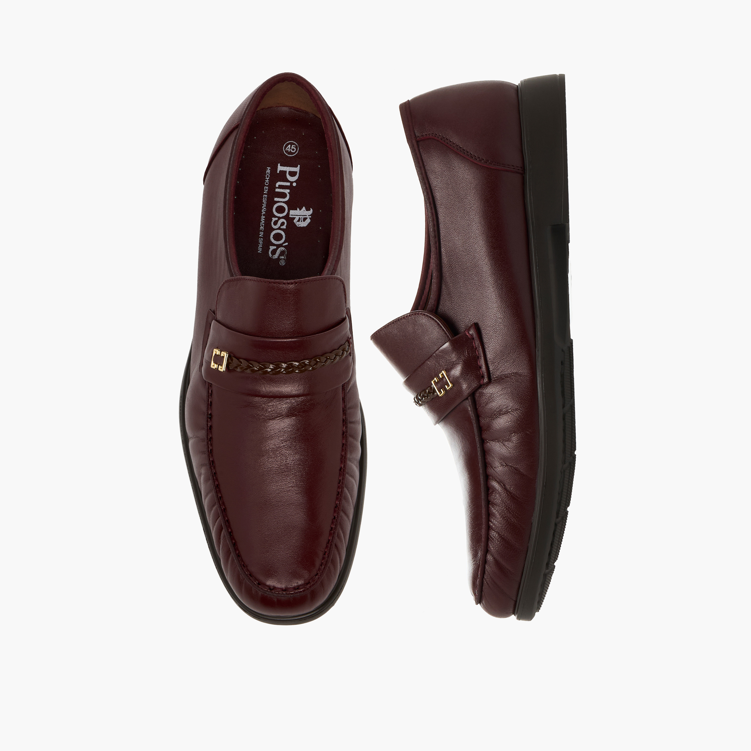 Pinosos Men Genuine Leather Slip-On Loafers-men-shoes-loafersandmoccasins-image-1