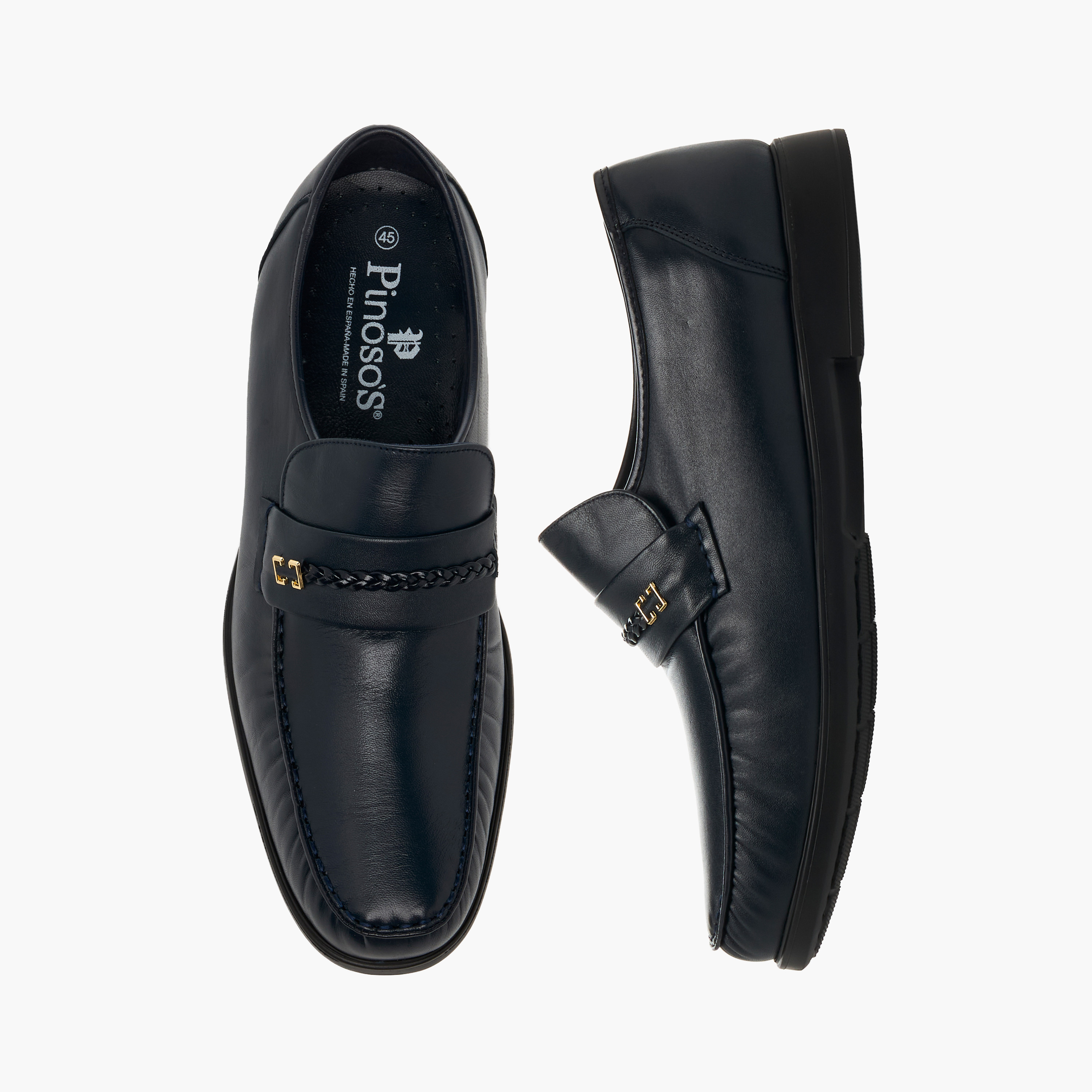 Pinosos Men Genuine Leather Slip-On Loafers-men-shoes-loafersandmoccasins-image-1