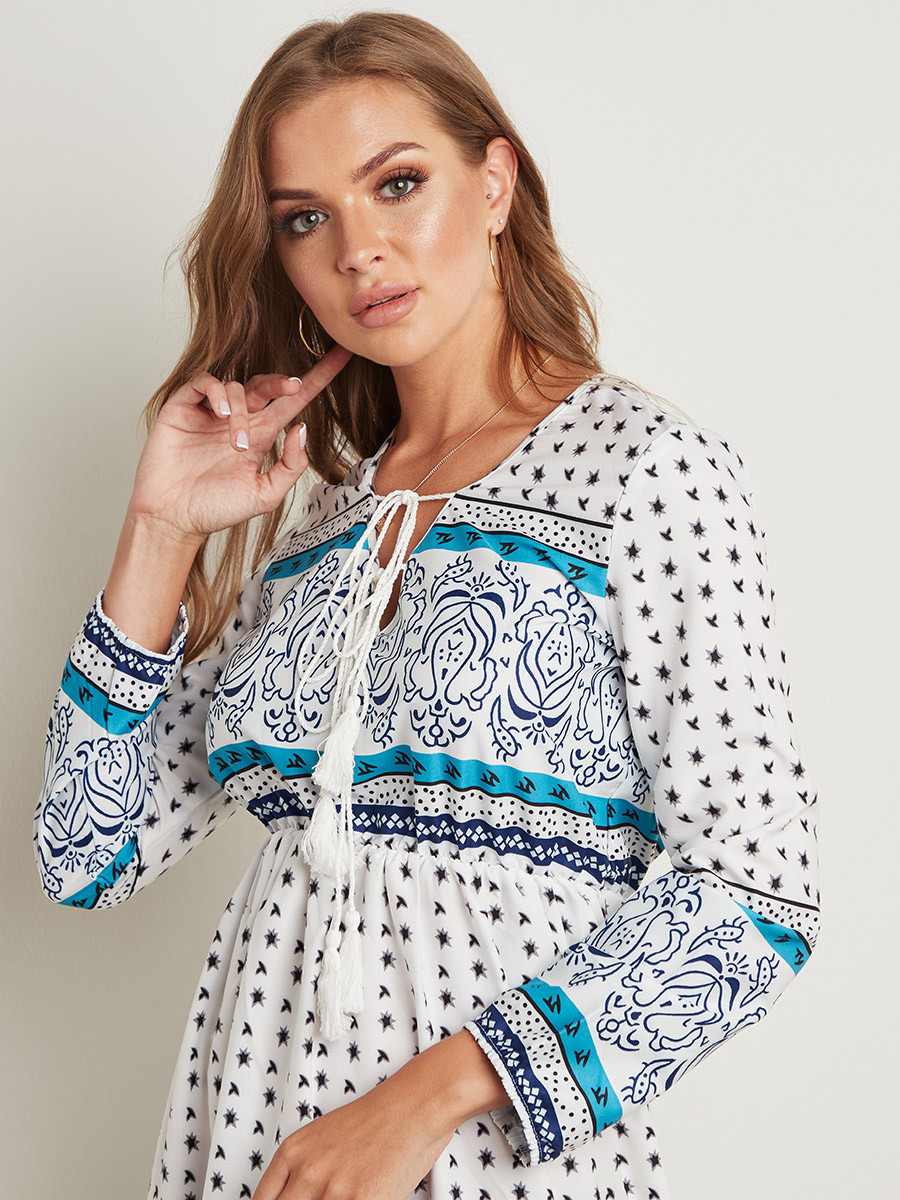 فستان ميدي مطبوع بأكمام طويلة من ستايلي-women-clothing-dresses-image-3