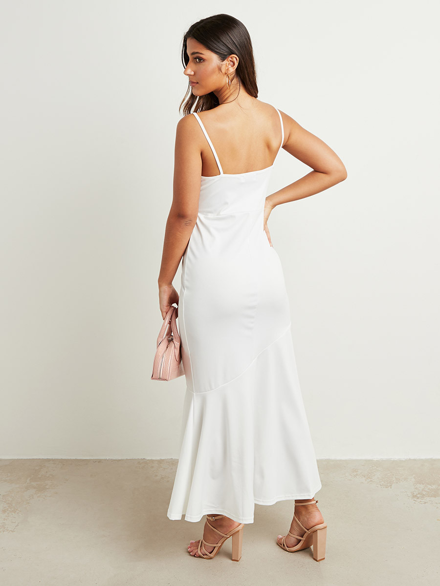 فستان ميدي بتفاصيل كشكش من ستايلي-women-clothing-dresses-image-4