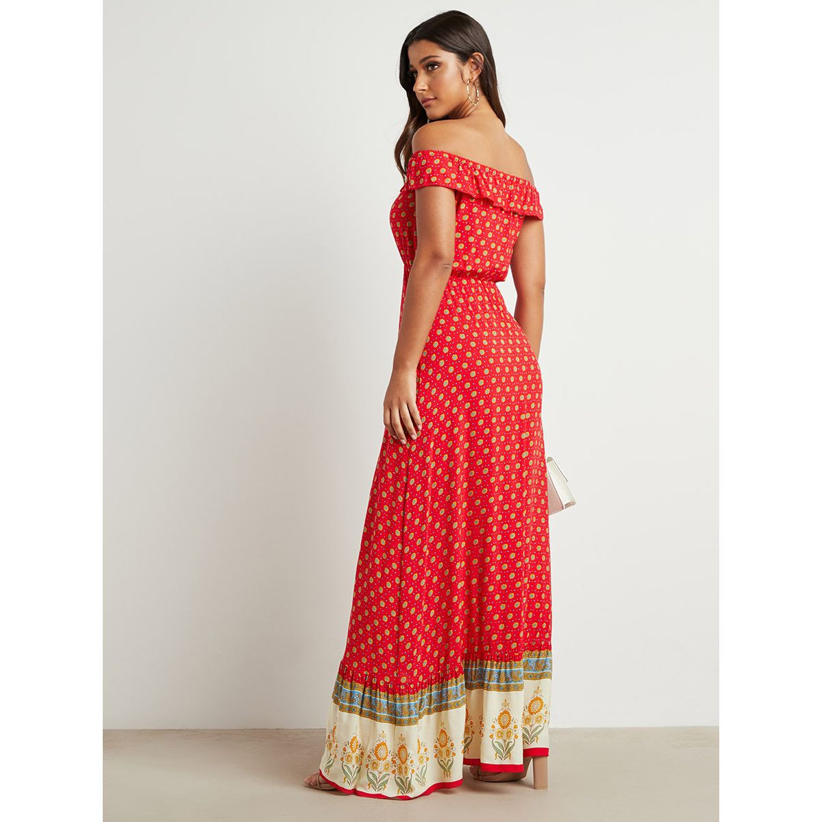 فستان طويل مطبوع بأكتاف مكشوفة من ستايلي-women-clothing-dresses-image-3