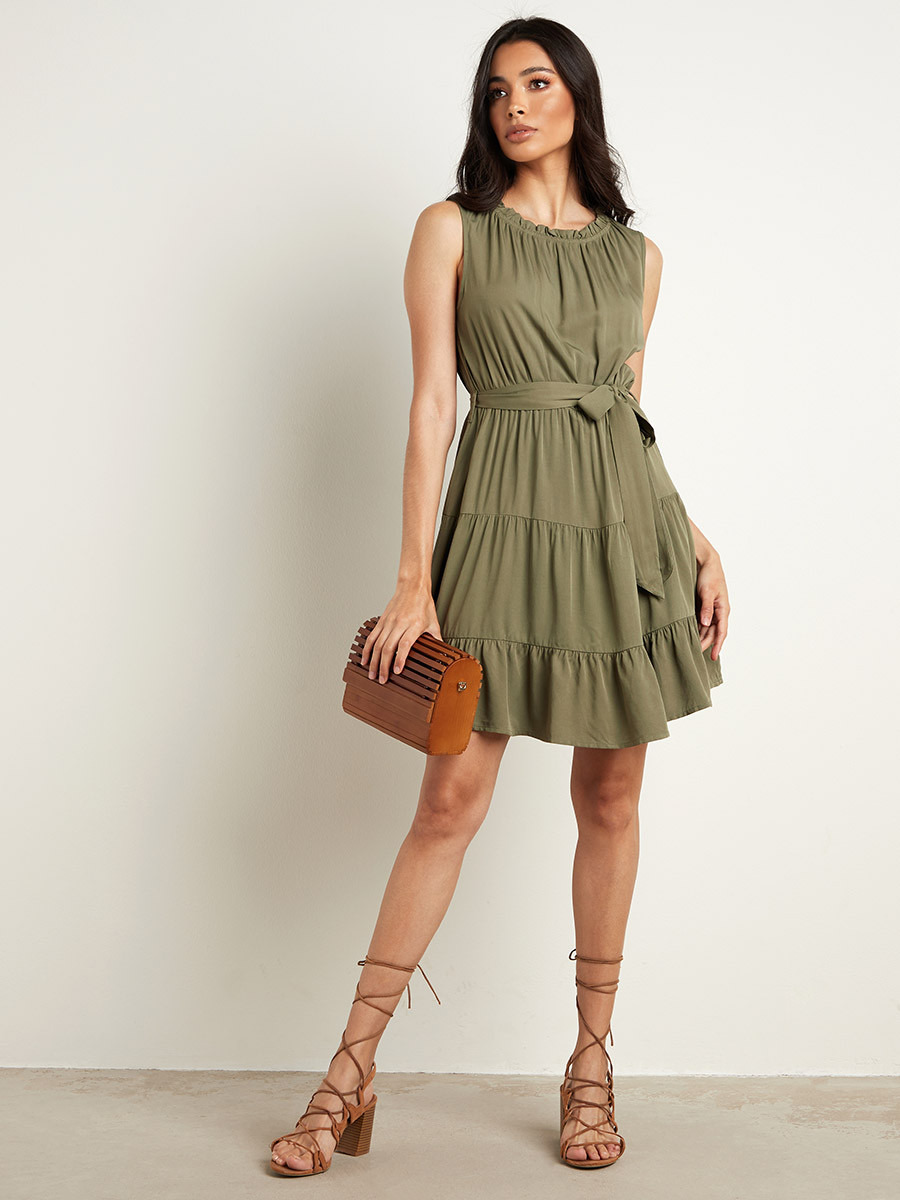 فستان قصير سادة من ستايلي-women-clothing-dresses-image-2