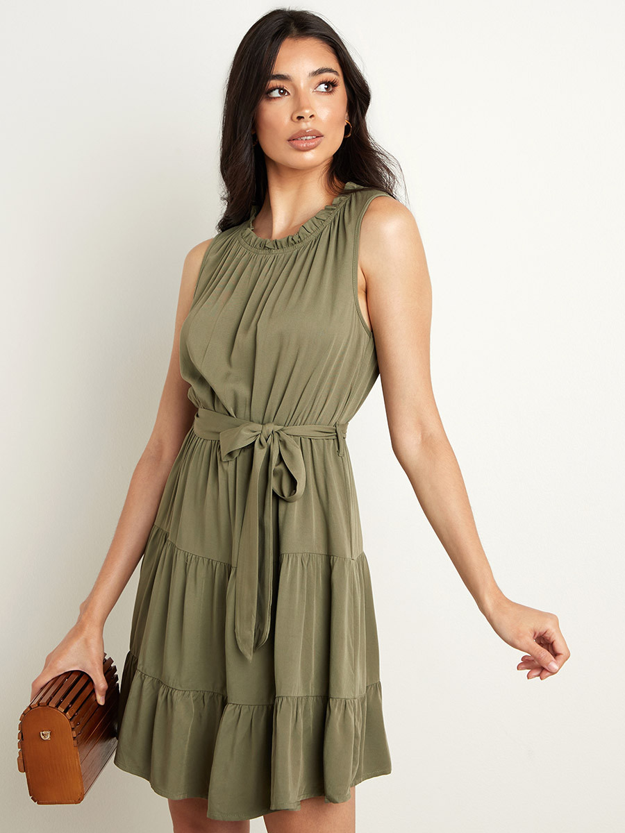 فستان قصير سادة من ستايلي-women-clothing-dresses-image-5
