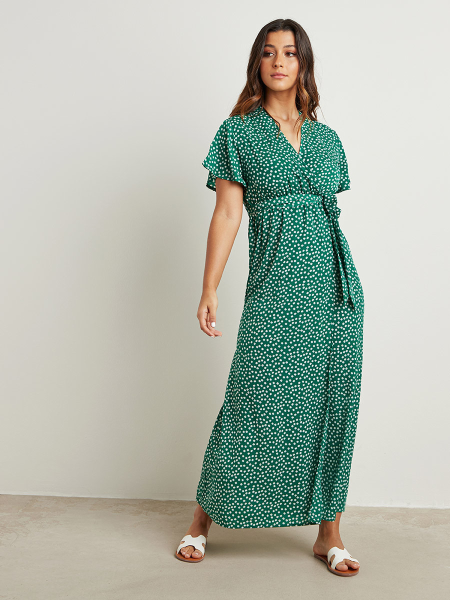 فستان طويل مطبوع بزهور من ستايلي-women-clothing-dresses-image-1