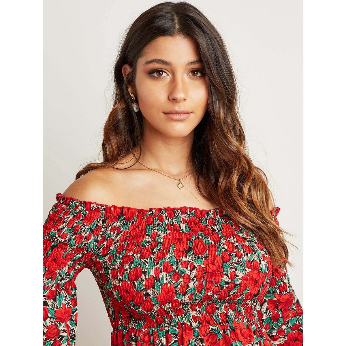 فستان ميدي مطبوع بزهور من ستايلي-women-clothing-dresses-image-2