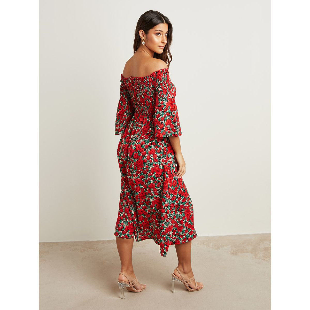 فستان ميدي مطبوع بزهور من ستايلي-women-clothing-dresses-image-3