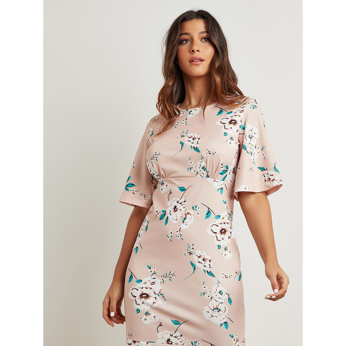 فستان ميدي مطبوع بزهور من ستايلي-women-clothing-dresses-image-2