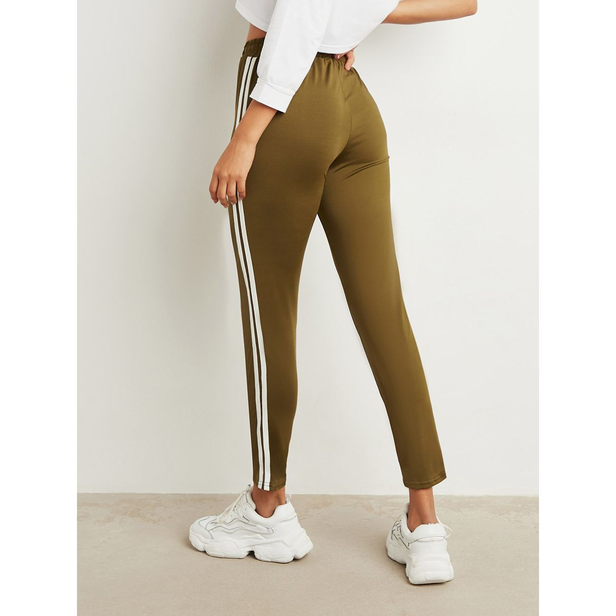 Styli Side Stripe Leggings with Drawcord Waist-women-clothing-bottoms-leggings-image-3