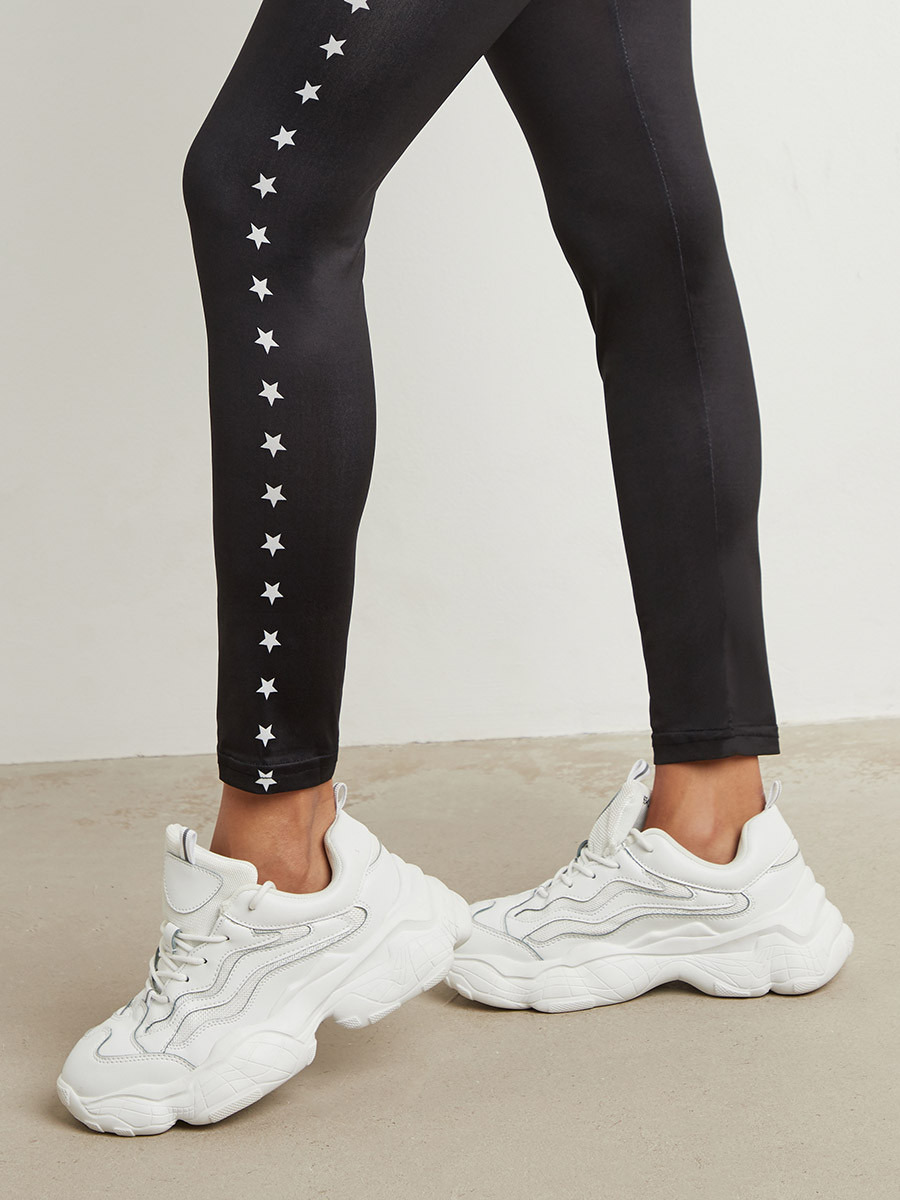 Styli Star Side Printed Elasticated Waistband Leggings-women-clothing-leggings-image-5