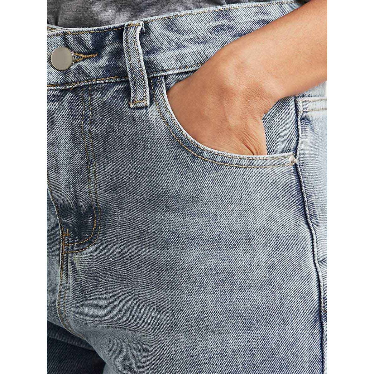 بنطلون جينز بتفاصيل مطرزة من ستايلي-women-clothing-bottoms-jeans-image-3