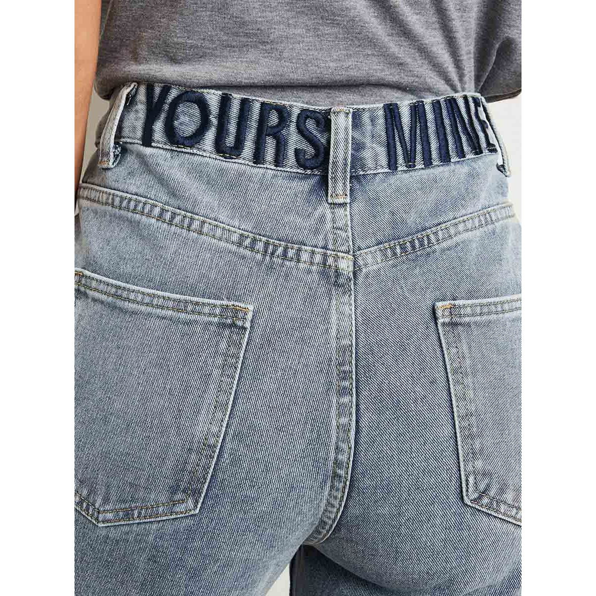 بنطلون جينز بتفاصيل مطرزة من ستايلي-women-clothing-bottoms-jeans-image-4