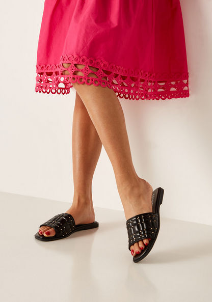 Celeste Women's Quilted Slip-On Slide Sandals