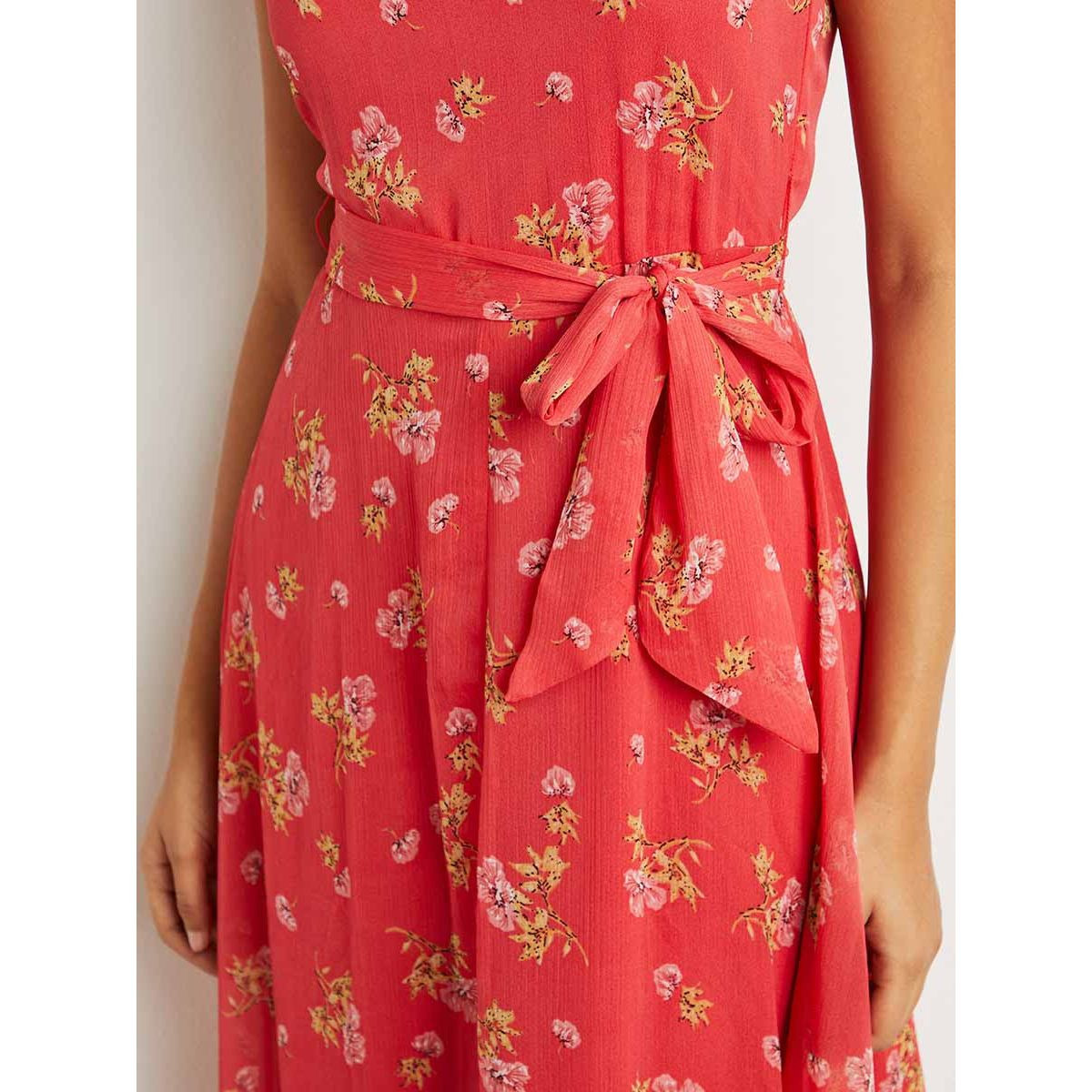 فستان طويل مطبوع بلا أكمام من ستايلي-women-clothing-dresses-image-4