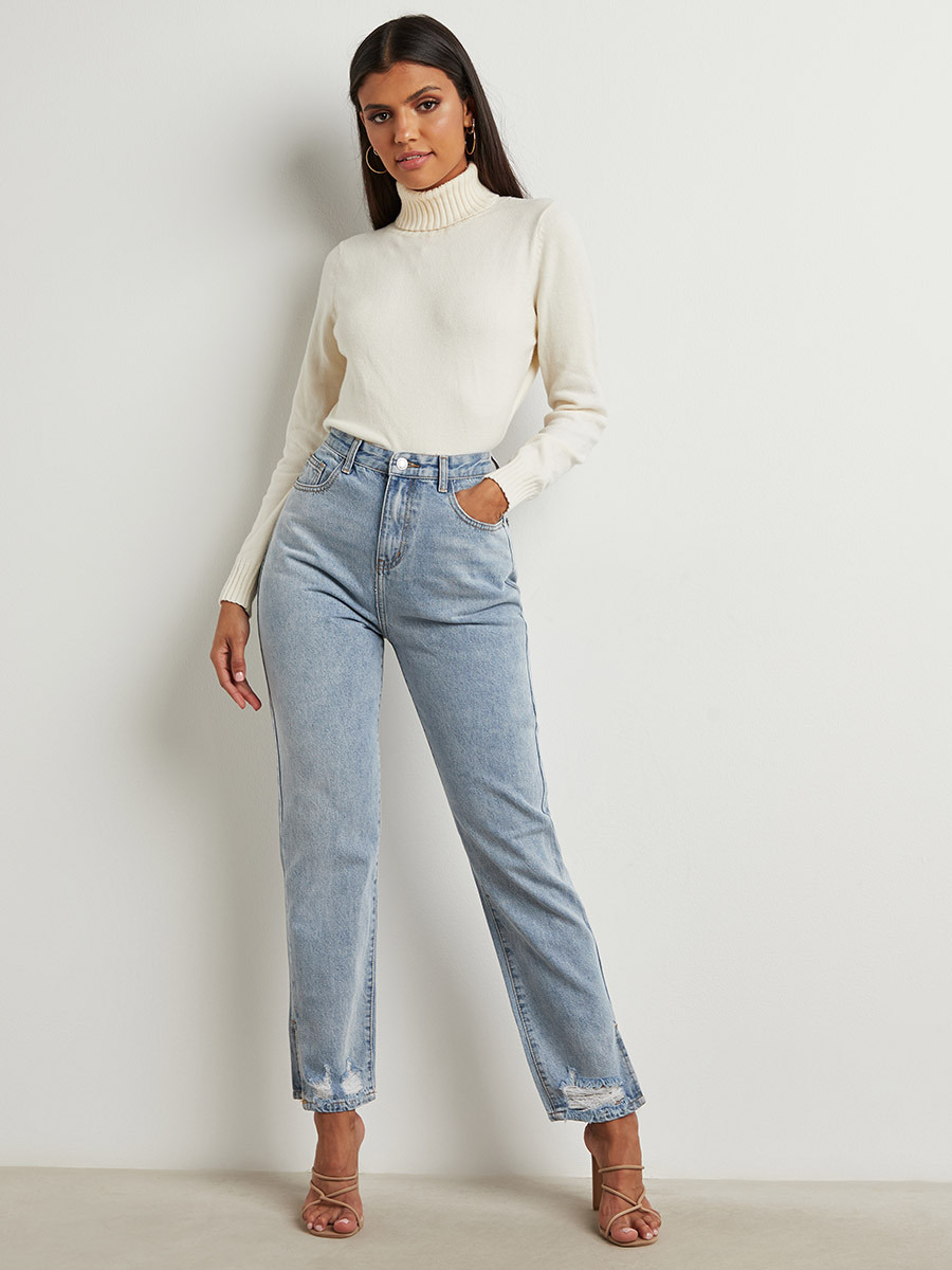 بنطلون جينز بقصة واسعة من ستايلي-women-clothing-bottoms-jeans-image-2