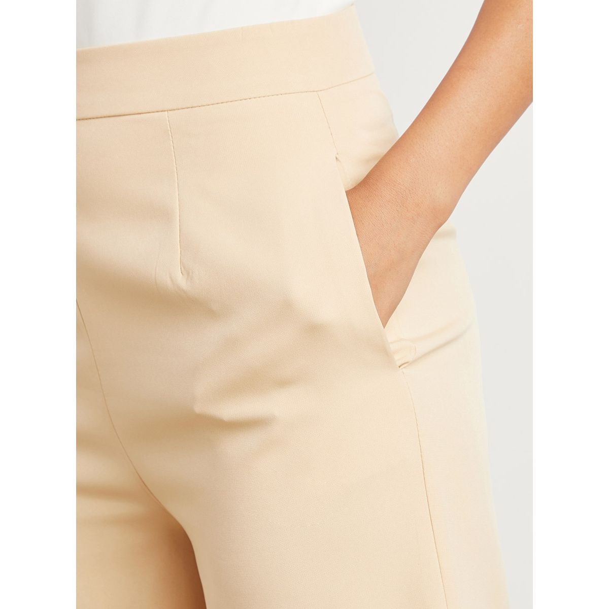Styli Wide Leg Tailored Trouser with Side Pocket-women-clothing-trousers-image-4