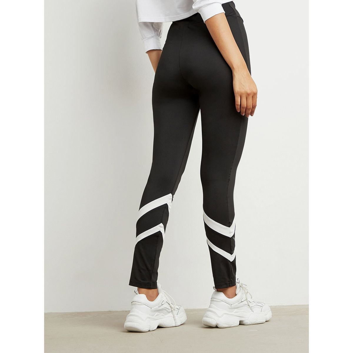 Styli Calf Striped Detail Leggings-women-clothing-leggings-image-3