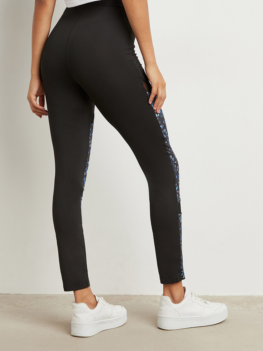 ليقنز بتفاصيل شبكية وخصر مطاطي من ستايلي-women-clothing-leggings-image-3