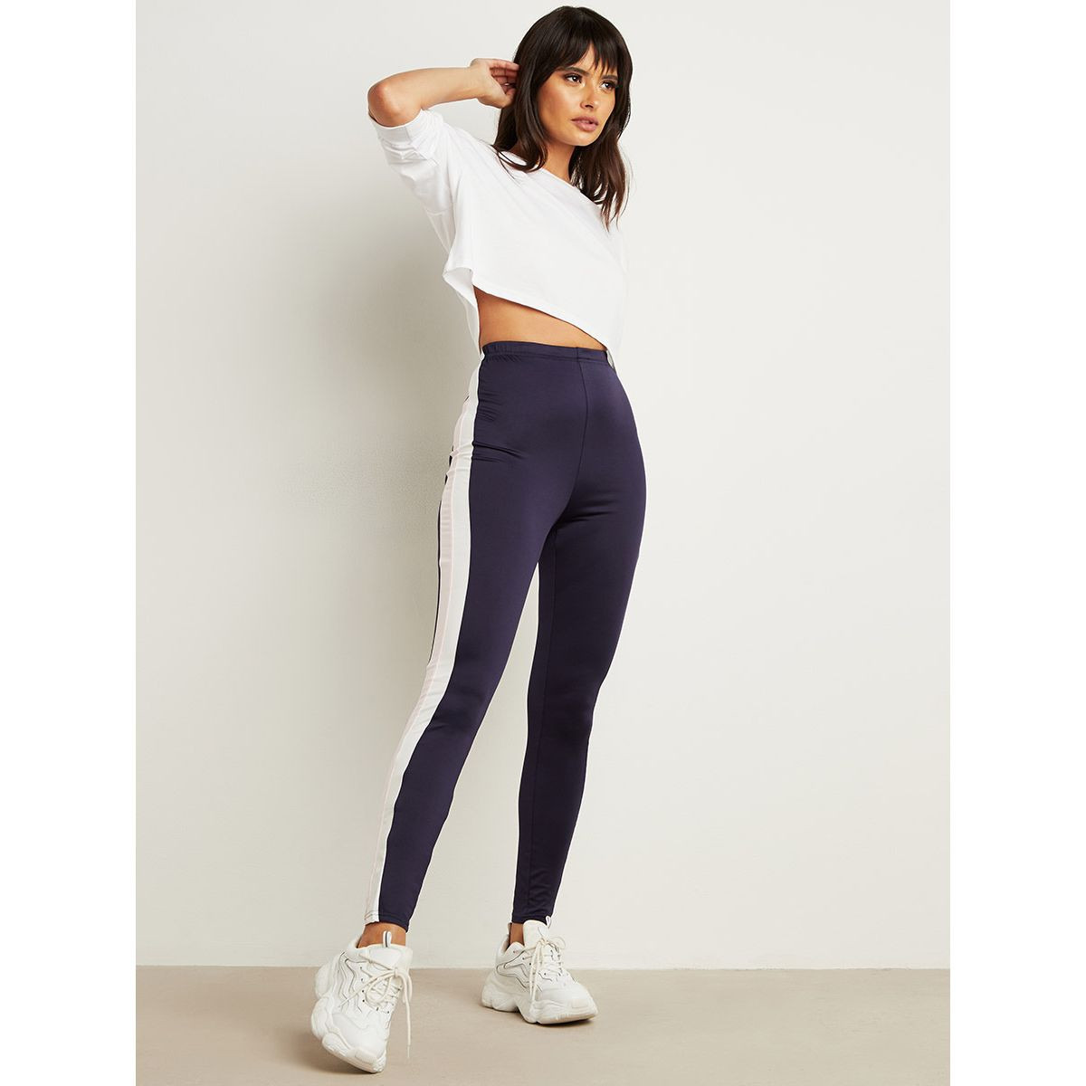 ليقنز مخطط من الجانبين من ستايلي-women-clothing-leggings-image-2