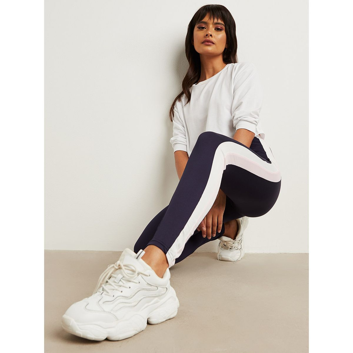 ليقنز مخطط من الجانبين من ستايلي-women-clothing-leggings-image-4