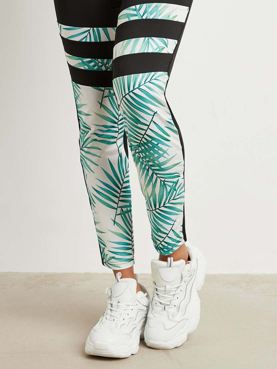 ليقنز مطبوع بخصر مطاطي من ستايلي-women-clothing-leggings-image-3