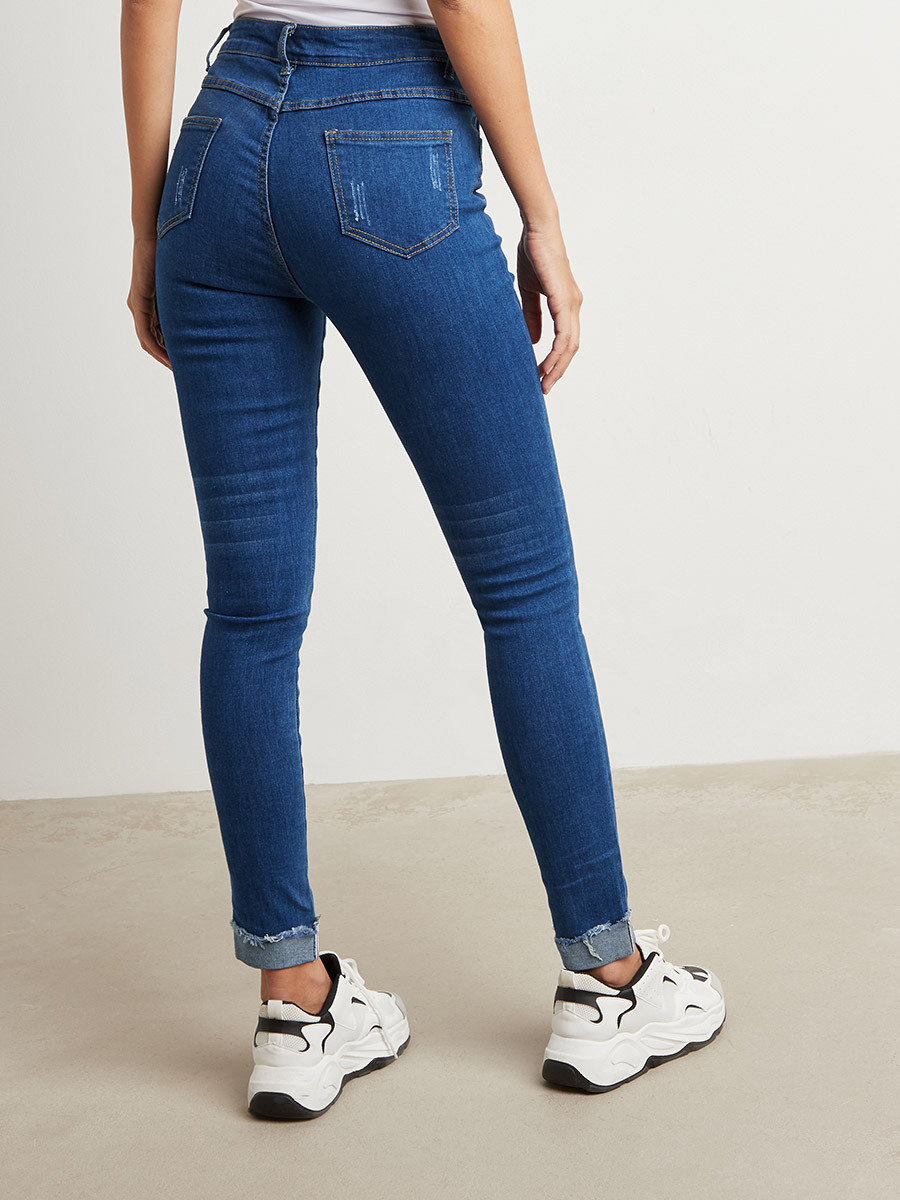 Styli Whisker Detail Distressed Skinny Jeans-women-clothing-bottoms-jeans-image-3