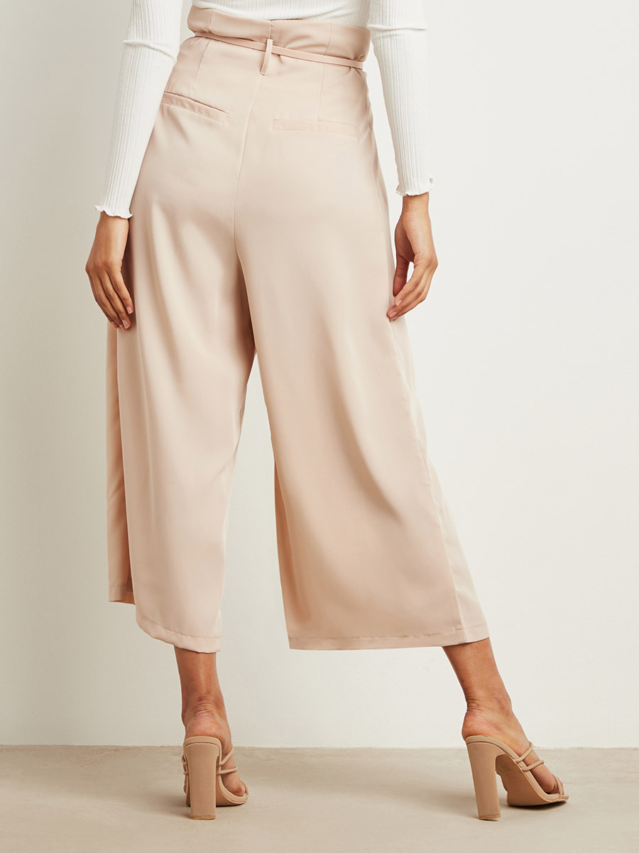 بنطلون بأرجل واسعة وحزام خصر من ستايلي-women-clothing-trousers-image-3