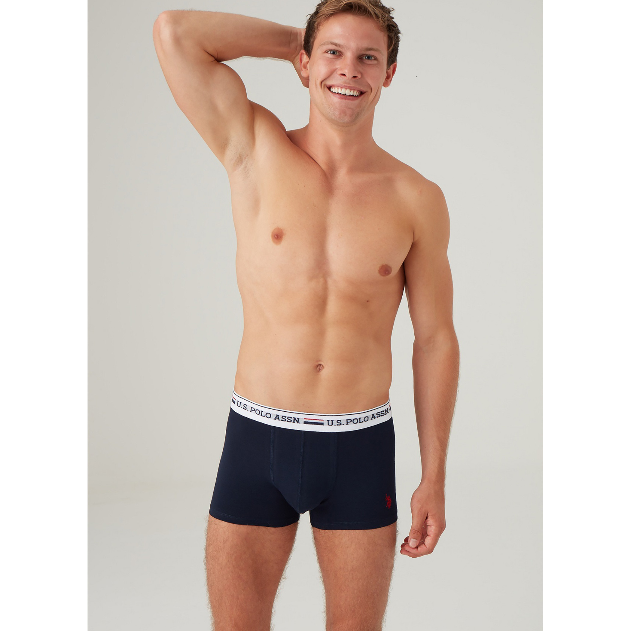 Pack of 3 U.S. Polo Assn. Men Multicolour Brand Print Waistband Trunks-men-clothing-innerwear-underwear-image-2