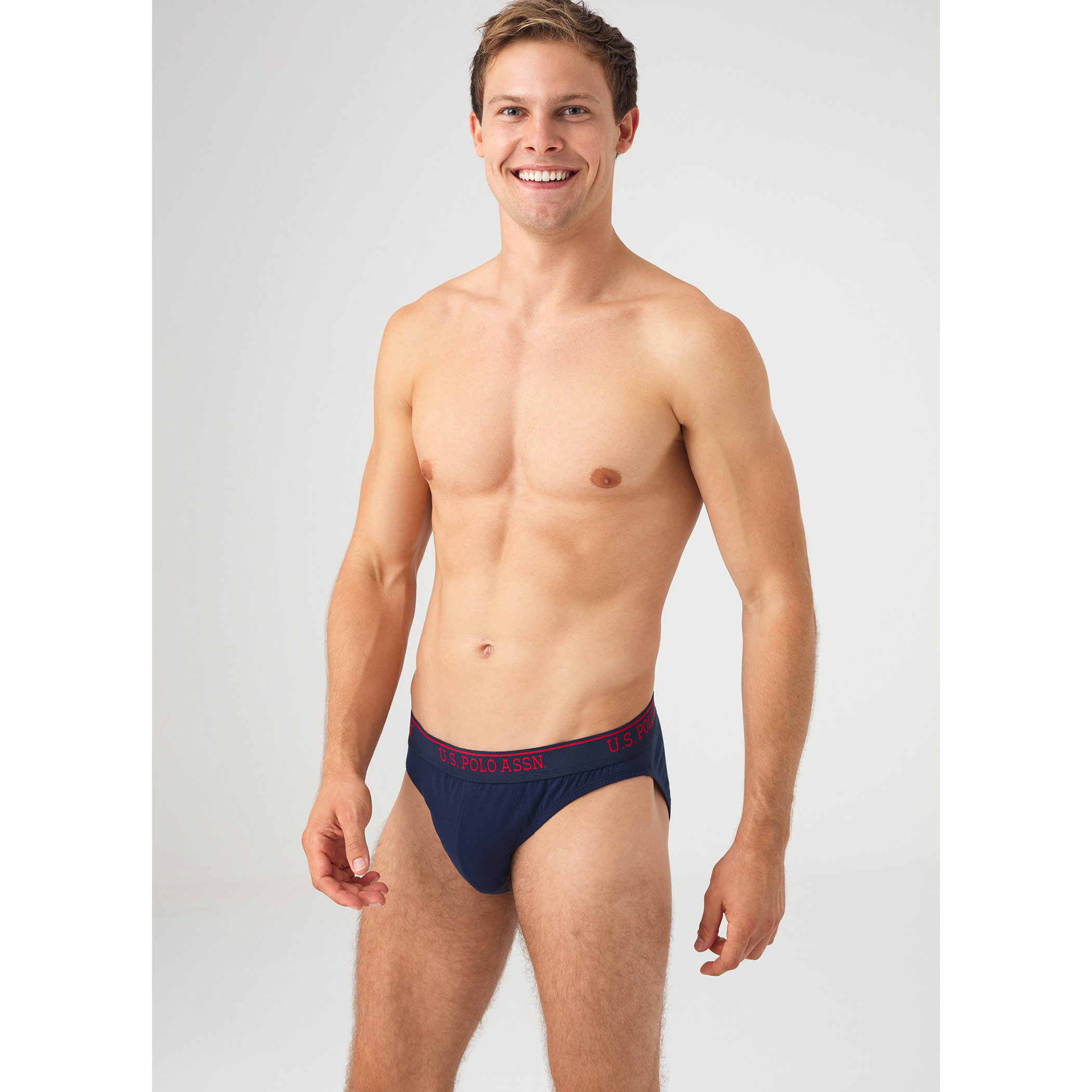 Pack of 3 U.S. Polo Assn. Men Multicolour Brand Print Waistband Briefs-men-clothing-innerwear-underwear-image-2