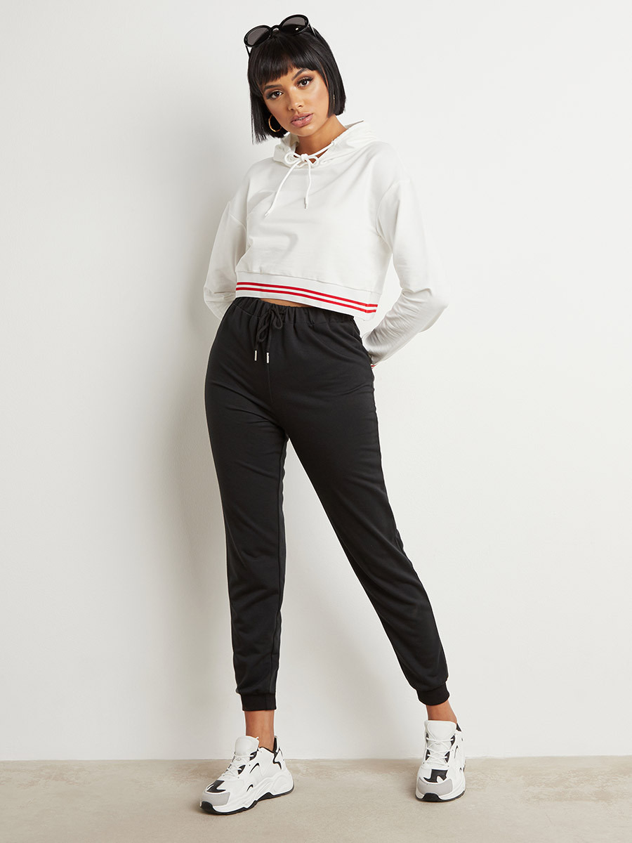 هودي مخطط بأكمام طويلة من ستايلي-women-clothing-hoodiesandsweatshirts-hoodies-image-2
