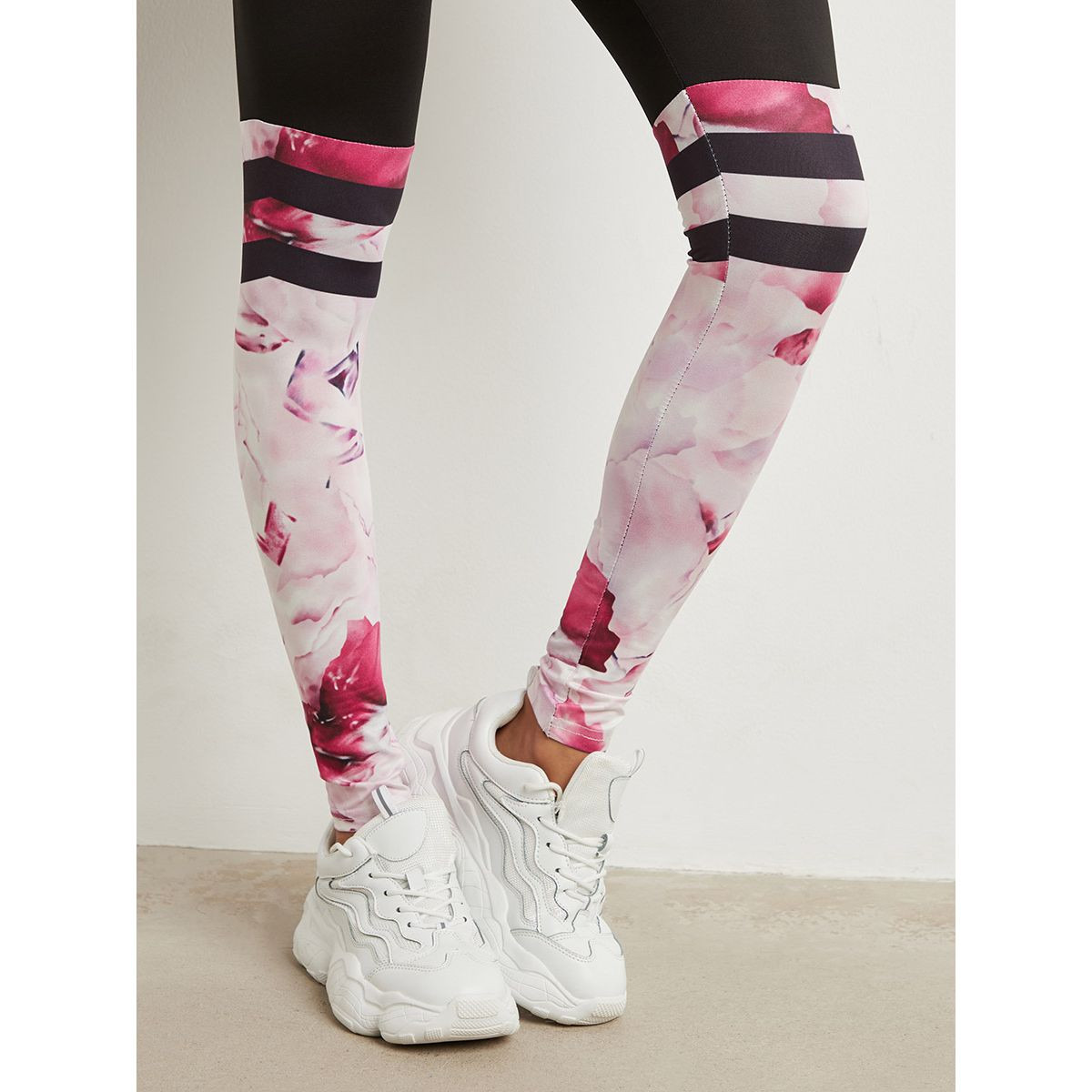 Styli Block Floral Printed Leggings-women-clothing-leggings-image-4