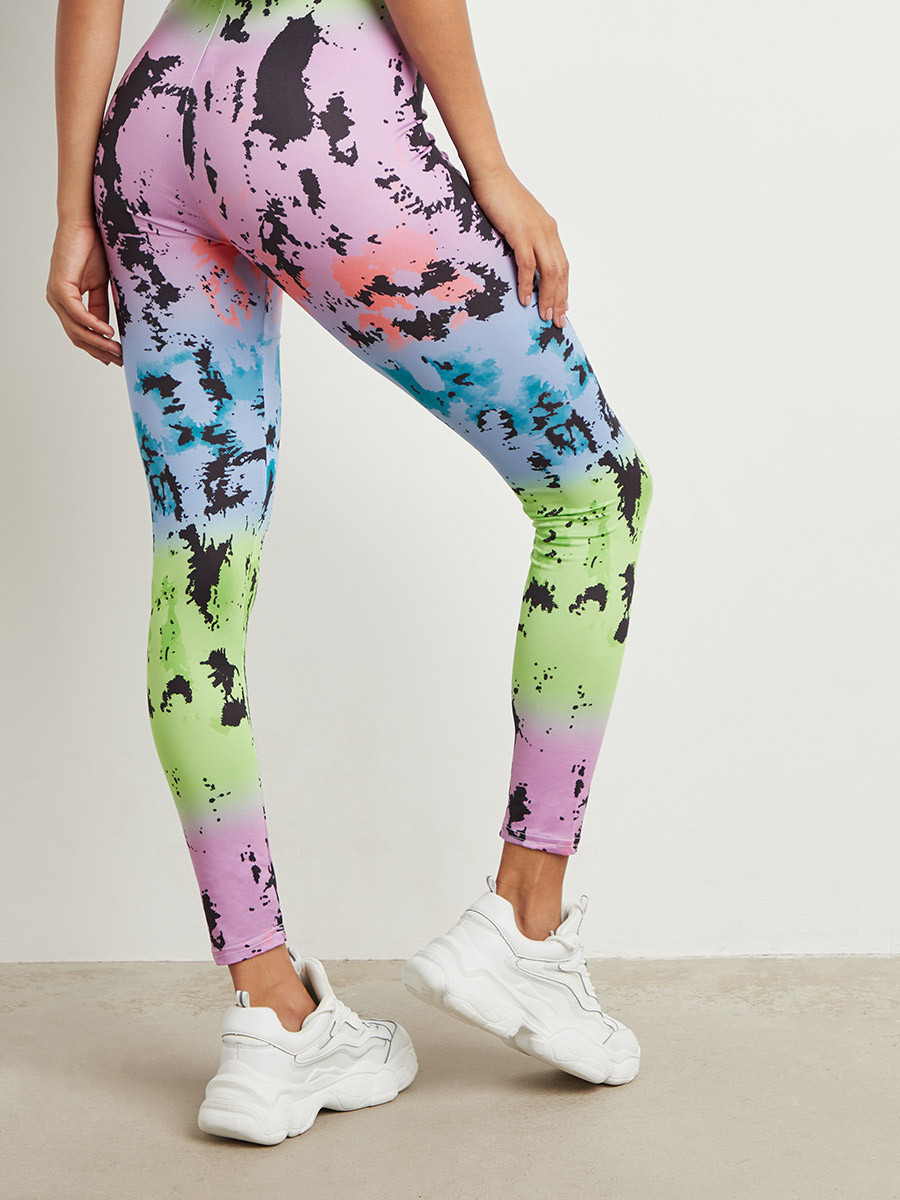 ليقنز مصبوغ بخصر مطاطي من ستايلي-women-clothing-leggings-image-3
