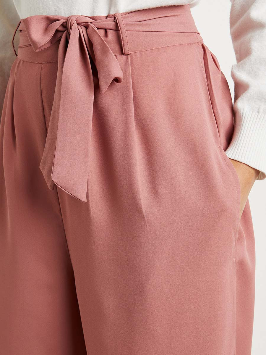 بنطلون بأرجل واسعة وربطة خصر من ستايلي-women-clothing-trousers-image-4
