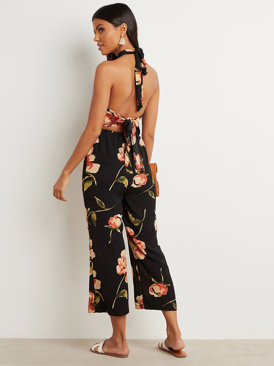 Styli Halter Neck Spaced Out Floral Printed Backless Jumpsuit-women-clothing-jumpsuits-image-3