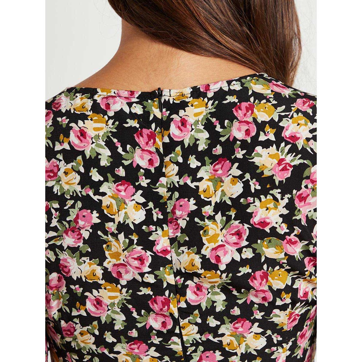 Styli Floral Print V Neck Midi Dress-women-clothing-dresses-image-3