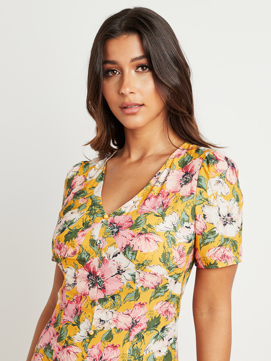 Styli AOP V Neck Midi Dress with Zipper Closure-women-clothing-dresses-image-2
