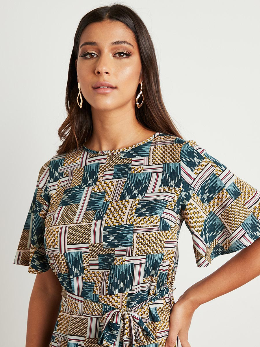 فستان ميدي مطبوع من ستايلي-women-clothing-dresses-image-2