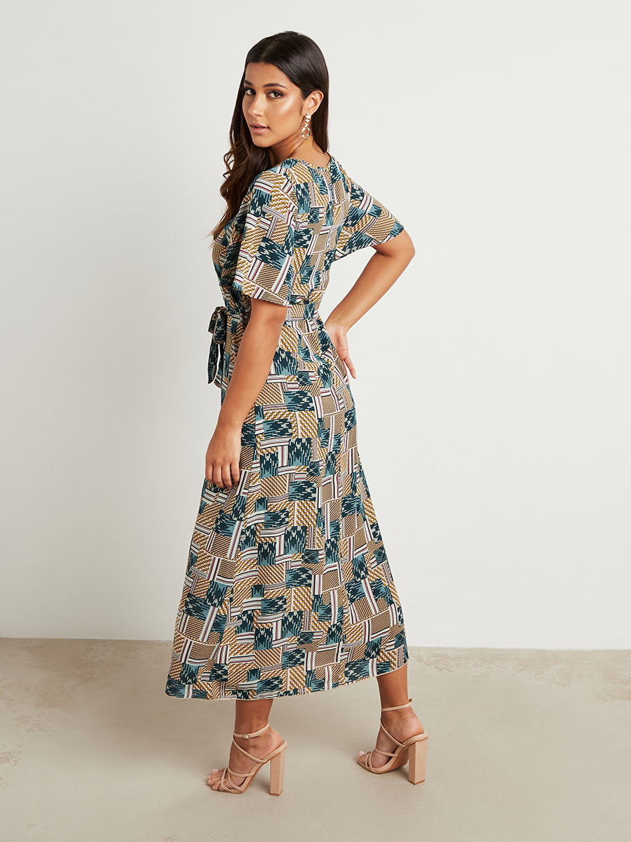 فستان ميدي مطبوع من ستايلي-women-clothing-dresses-image-3