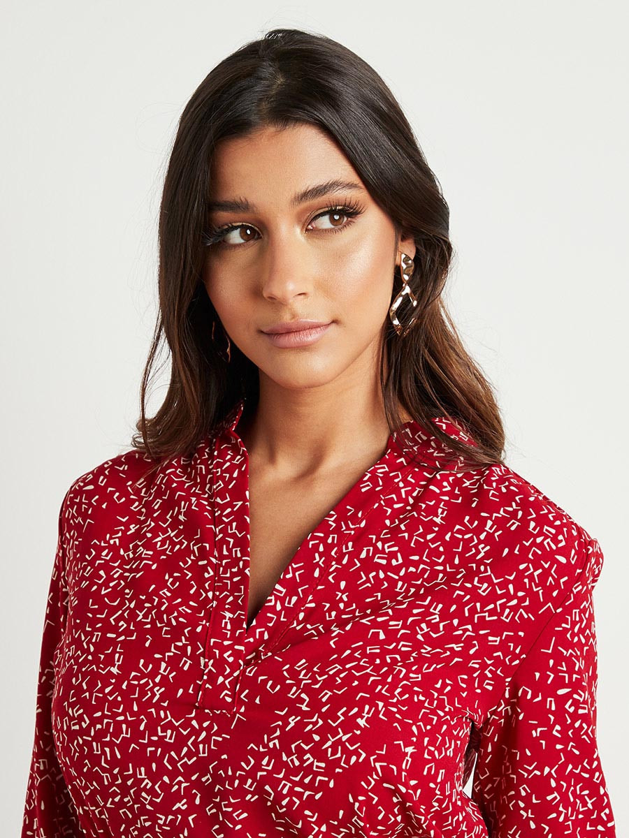 فستان ميدي مطبوع بأكمام طويلة من ستايلي-women-clothing-dresses-image-3