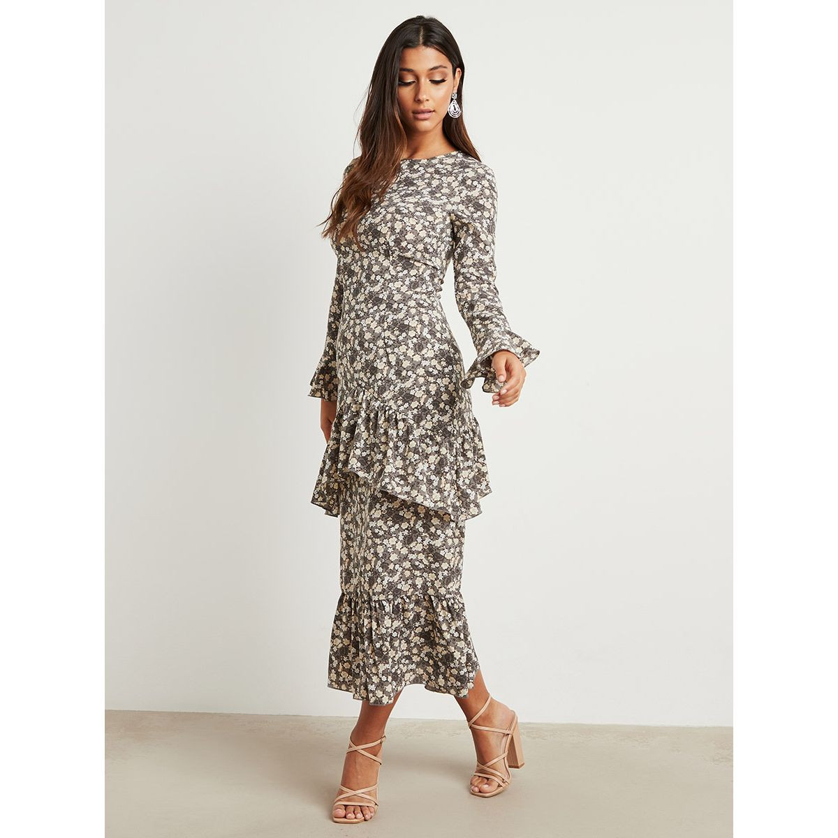 فستان طويل مطبوع بأكمام طويلة من ستايلي-women-clothing-dresses-image-4