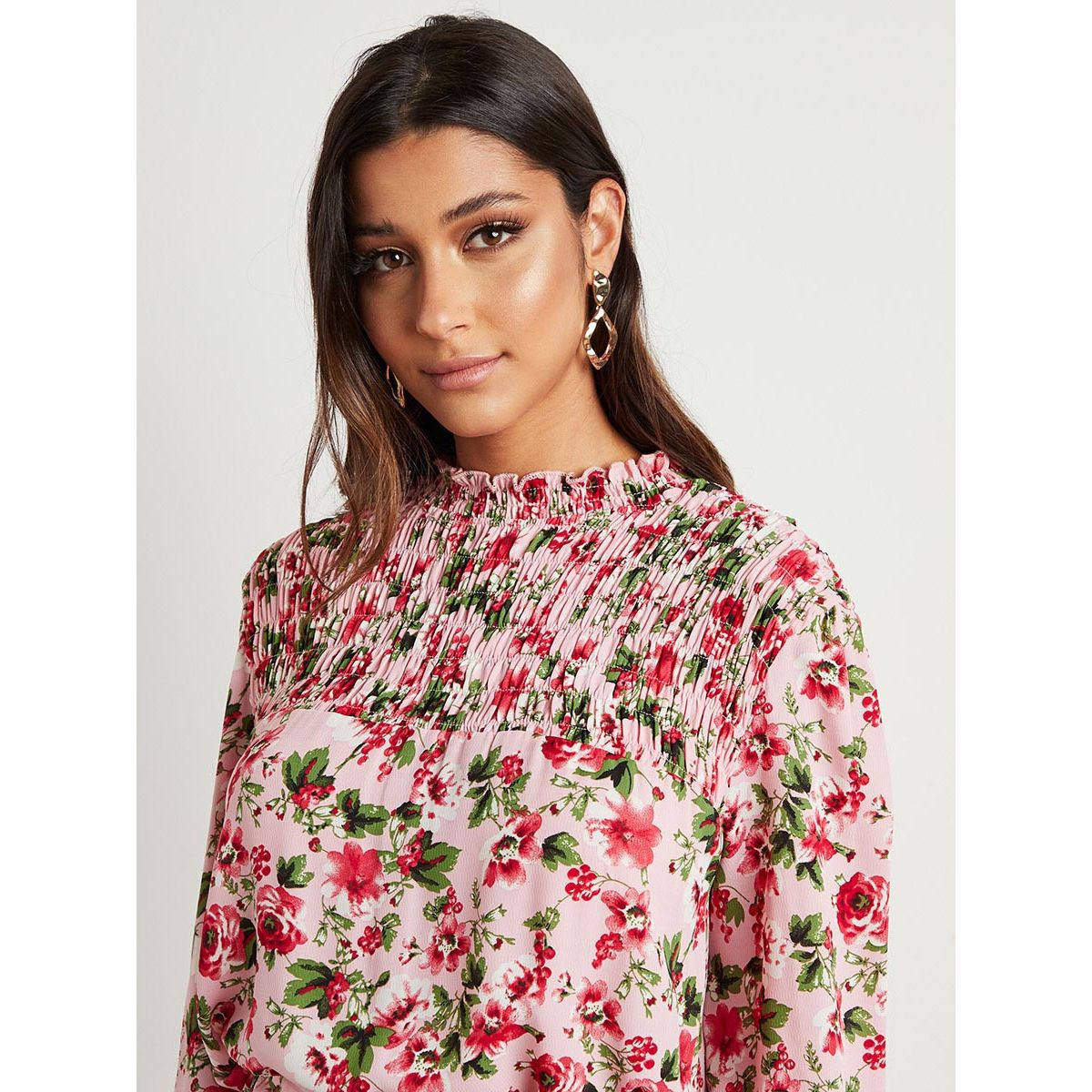 فستان طويل مطبوع بأكمام طويلة من ستايلي-women-clothing-dresses-image-2