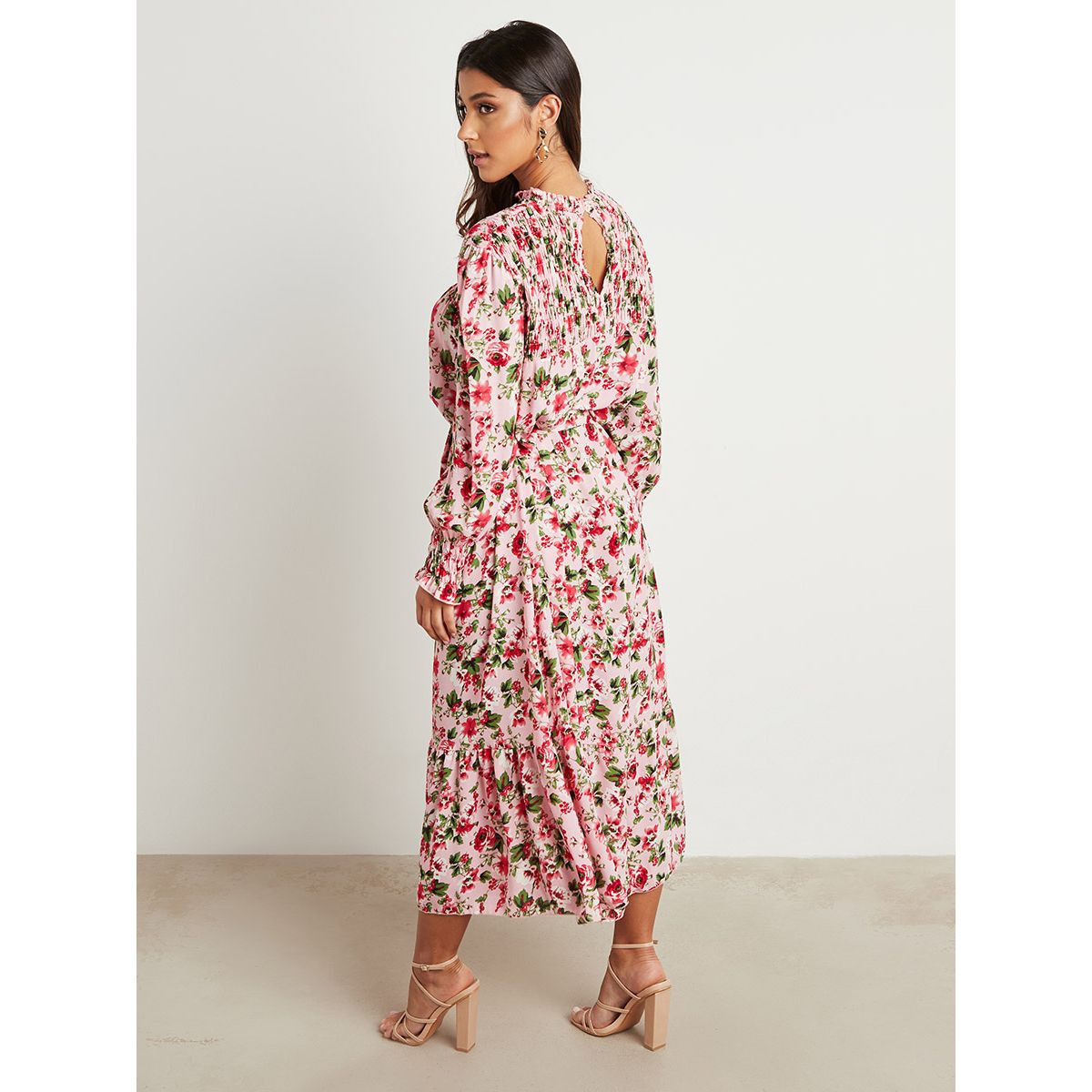 فستان طويل مطبوع بأكمام طويلة من ستايلي-women-clothing-dresses-image-3
