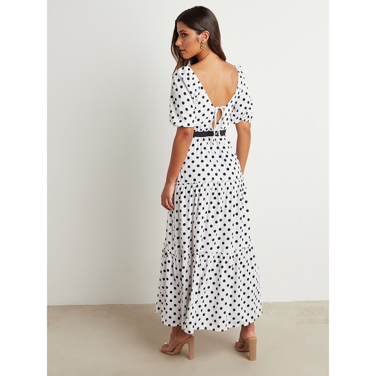 فستان طويل مطبوع بحزام من ستايلي-women-clothing-dresses-image-4