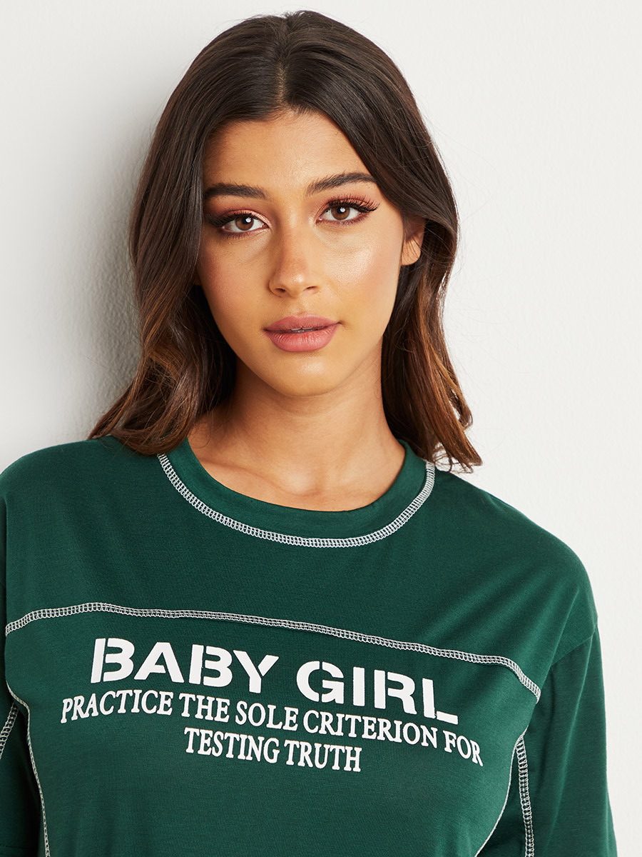 فستان ميدي بتصميم تيشيرت من ستايلي-women-clothing-dresses-image-2