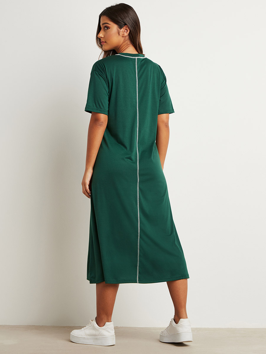 فستان ميدي بتصميم تيشيرت من ستايلي-women-clothing-dresses-image-3
