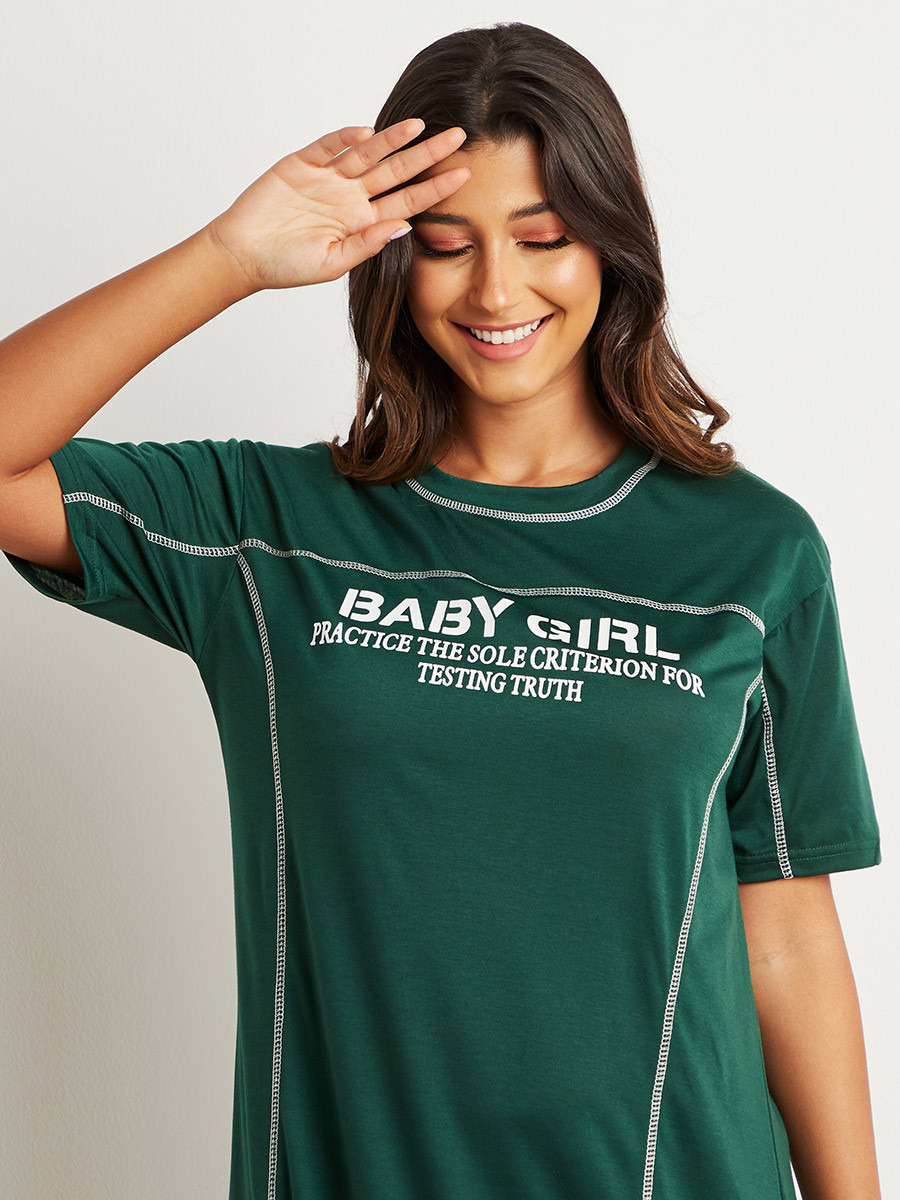 فستان ميدي بتصميم تيشيرت من ستايلي-women-clothing-dresses-image-4