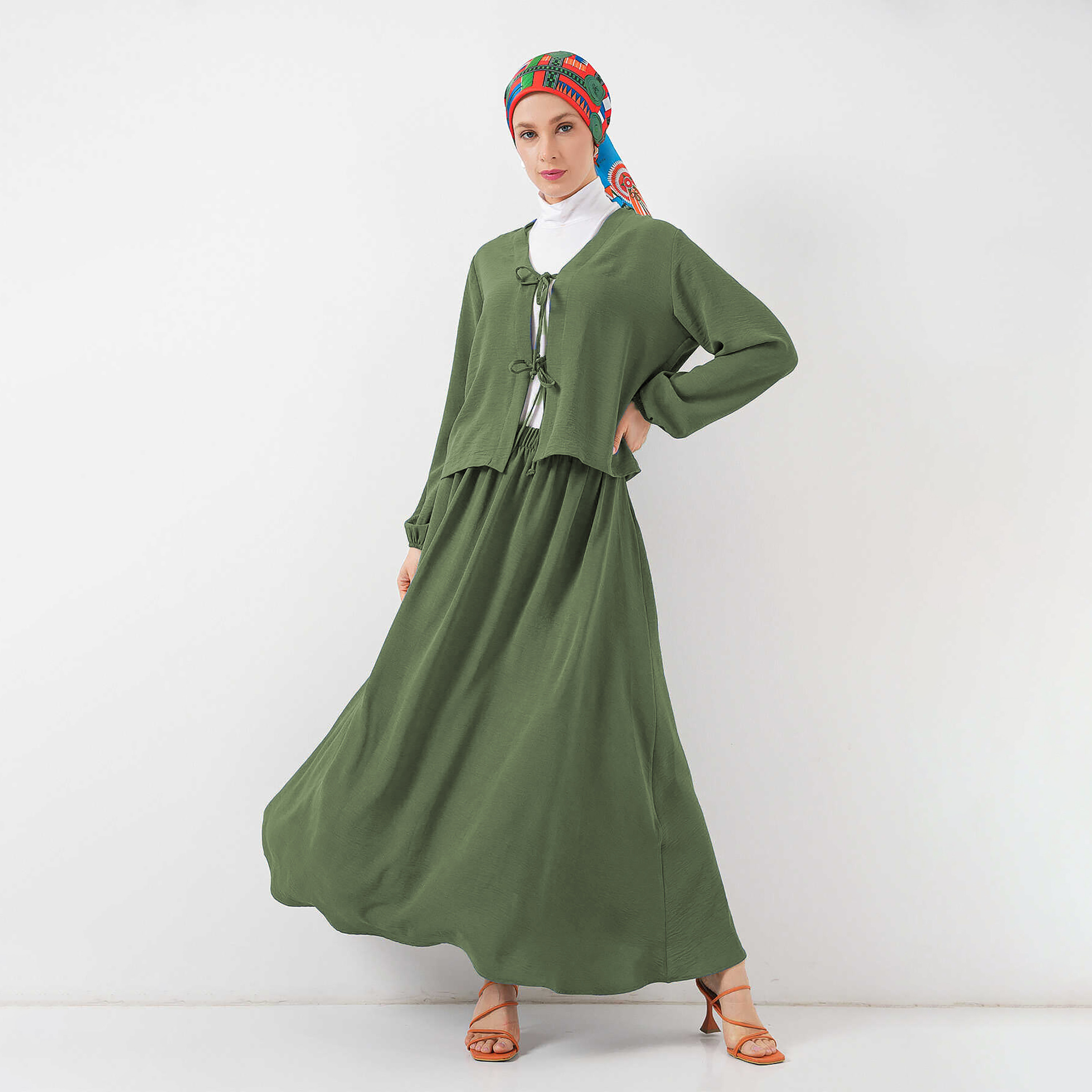 طقم نسائي بلوزة وبنطال من بيجدارت-women-clothing-coordsets-image-1