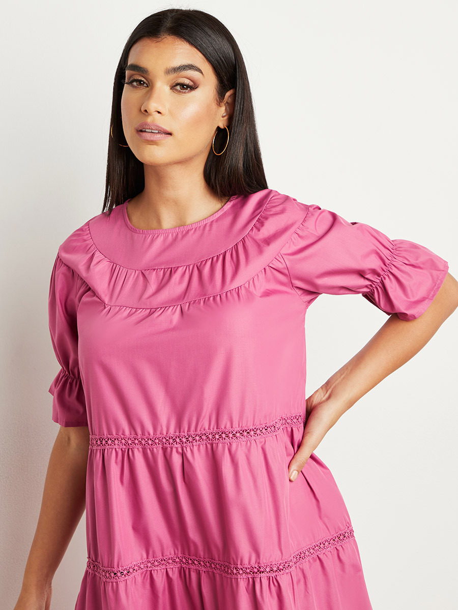 فستان ميدي بأكمام متوسطة من ستايلي-women-clothing-dresses-image-2